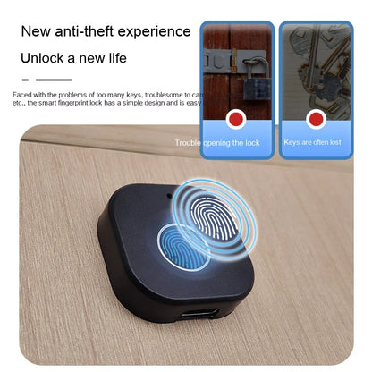 Smart Fingerprint Drawer & Cabinet Lock – Electronic Security for Home & Office