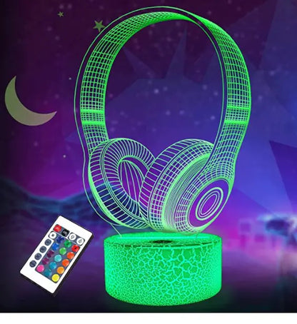 3D Guitar Model Night Light with USB and Battery