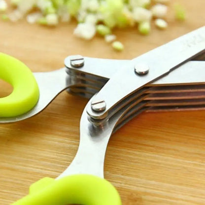 Multifunctional Stainless Steel Onion Scissors (1pc)
