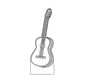 3D Guitar Model Night Light with USB and Battery