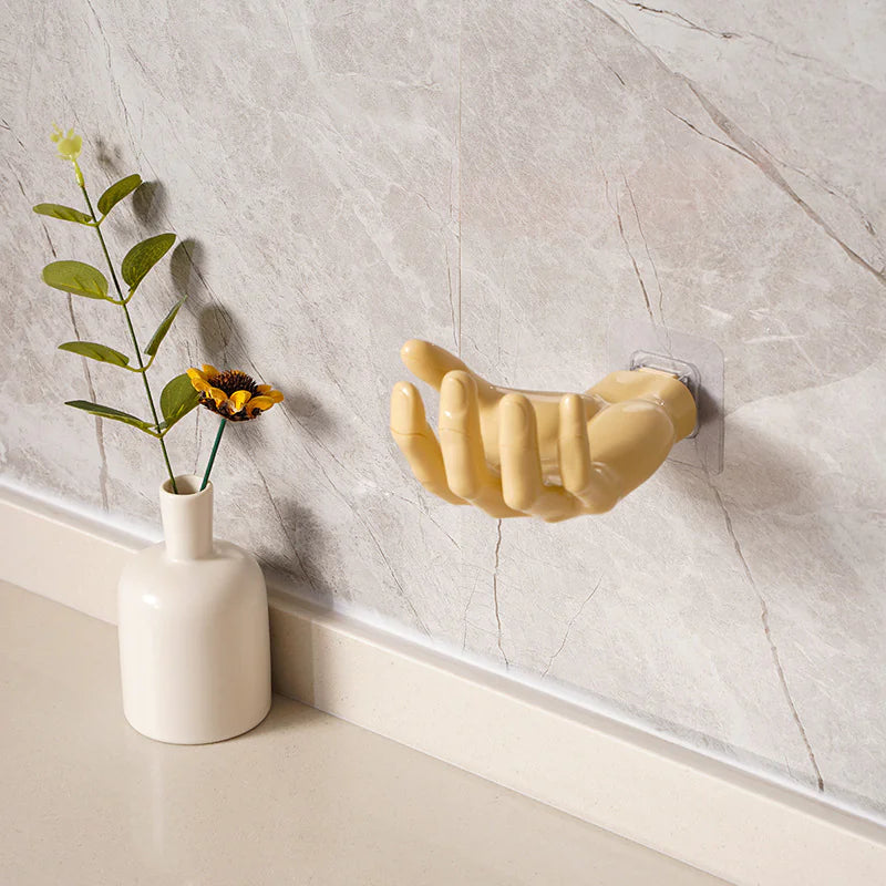 2pc Hand-Shaped Wall Hooks for Key and Mask Storage