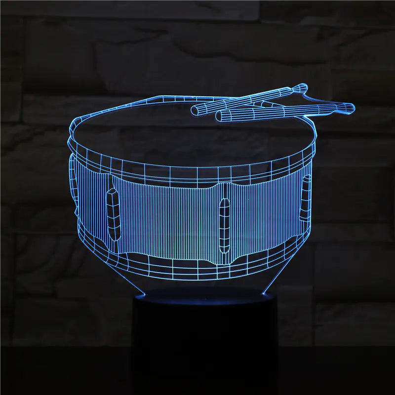3D Guitar Model Night Light with USB and Battery