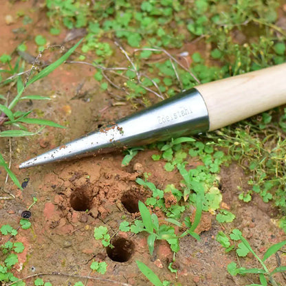 Wooden Gardening Tools for Planting Seeds and Bulbs