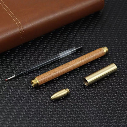 Sandalwood and Brass Signature Pen with Laser Engraving