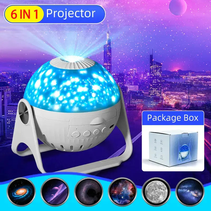 Galaxy Projector 6-in-1 with Nebula and Star Effects