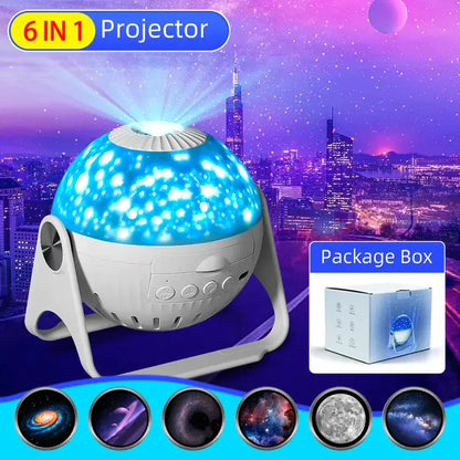 Galaxy Projector 6-in-1 with Nebula and Star Effects