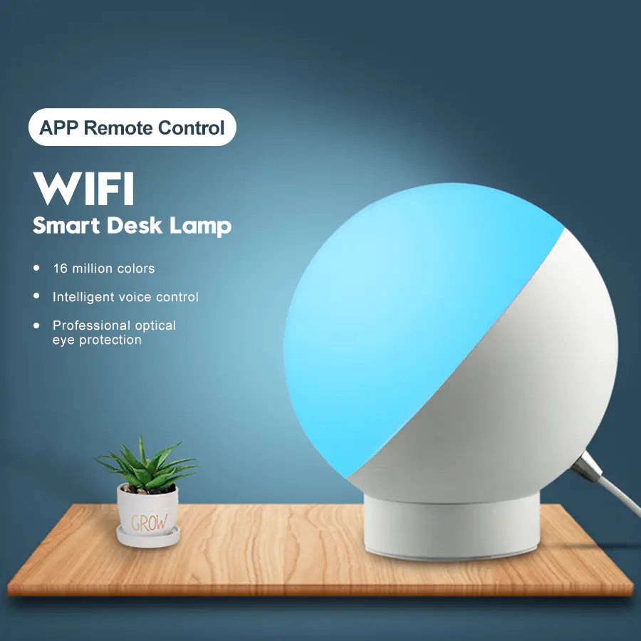 Minimalist Wireless WiFi Smart LED Moon Lamp