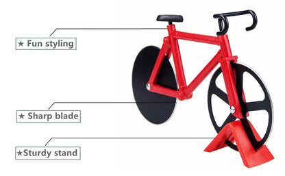 Bicycle Pizza Knife with Ergonomic Handle and Sharp Blade