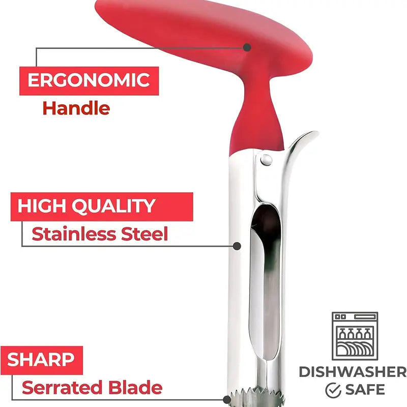 Premium Stainless Steel Apple Corer for Kitchen Use