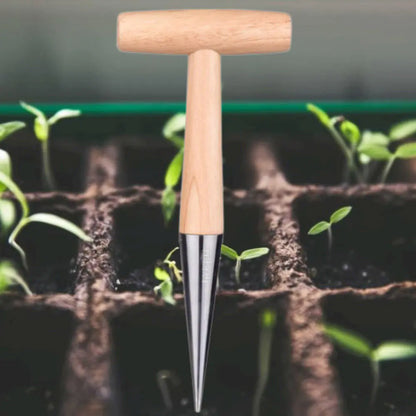 Wooden Gardening Tools for Planting Seeds and Bulbs