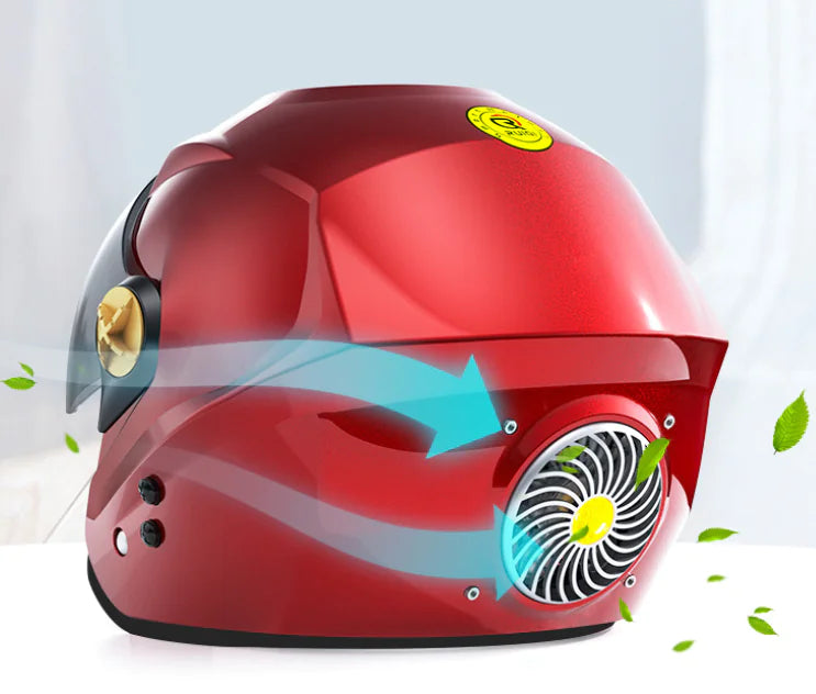 Smart Bluetooth Air Conditioning Helmet with Music