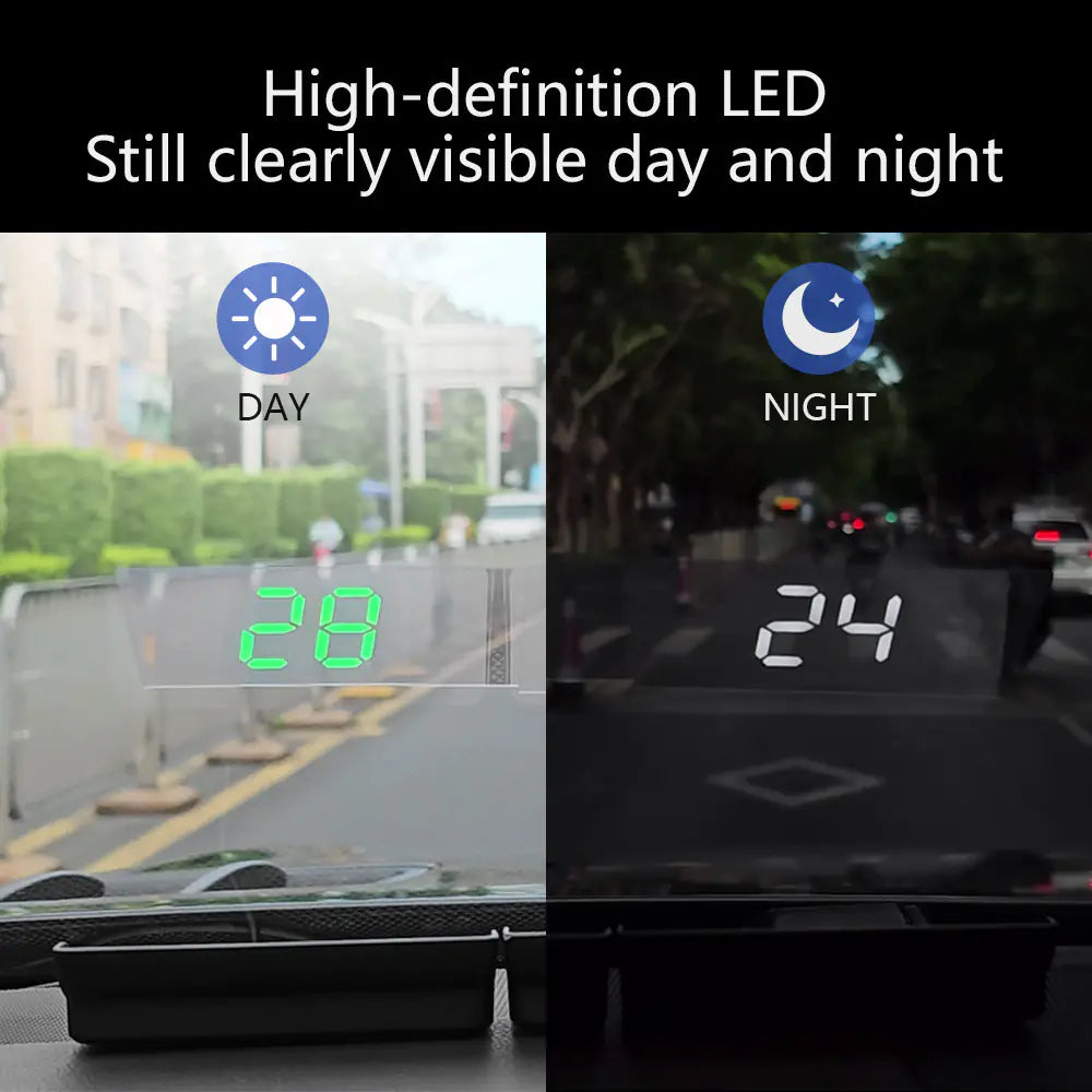 2023 V9 Car HUD Universal Display for KMH/MPH