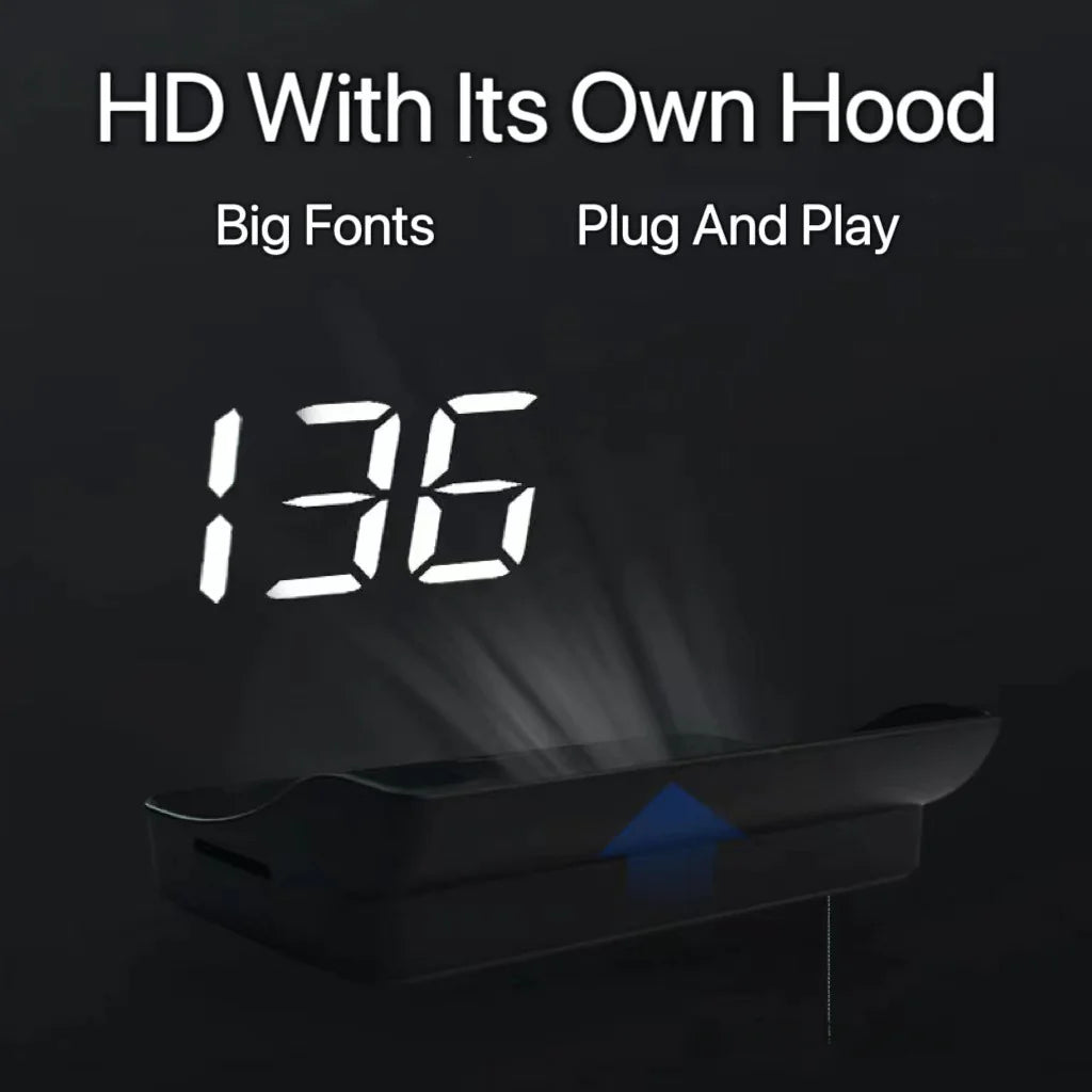 2023 V9 Car HUD Universal Display for KMH/MPH