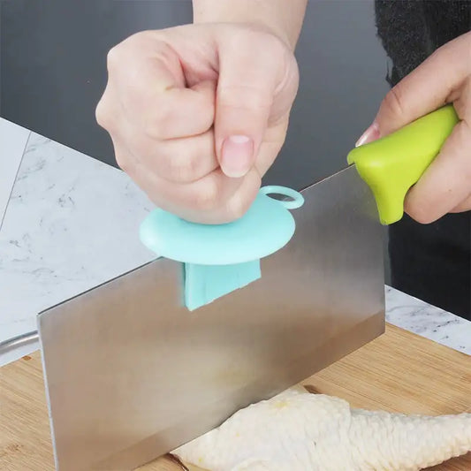 Knife Cap Meat Cutting Aid Holder Kitchen Gadget