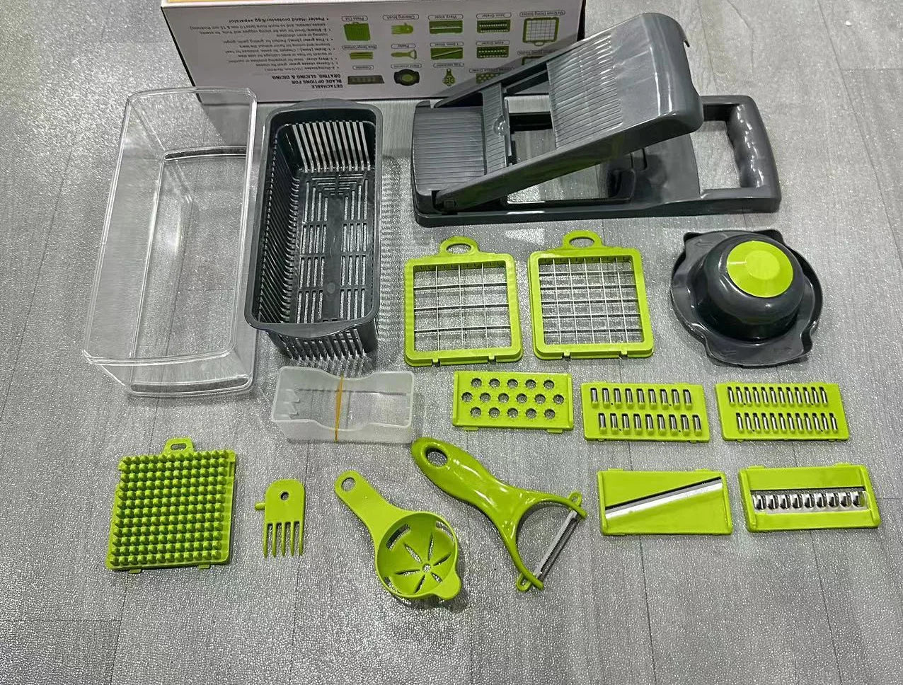 Multifunctional Vegetable Chopper with Container (1pc)