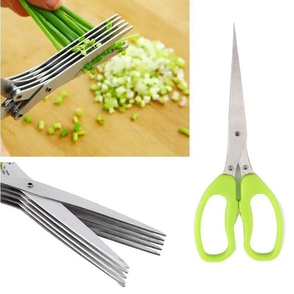 Multifunctional Stainless Steel Onion Scissors (1pc)