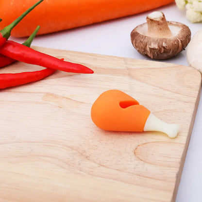 Creative Chicken Drumstick Silicone Pot Lid Gadget