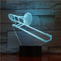 3D Guitar Model Night Light with USB and Battery