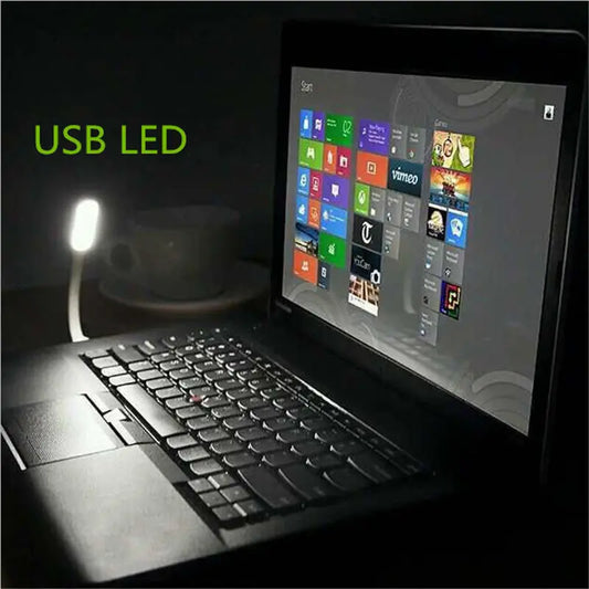 Portable Mini USB LED Flexible Book Light (1pc)