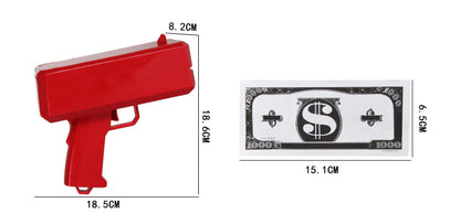 Money Spraying Gun - Electric Dollar Bill Shooter Toy