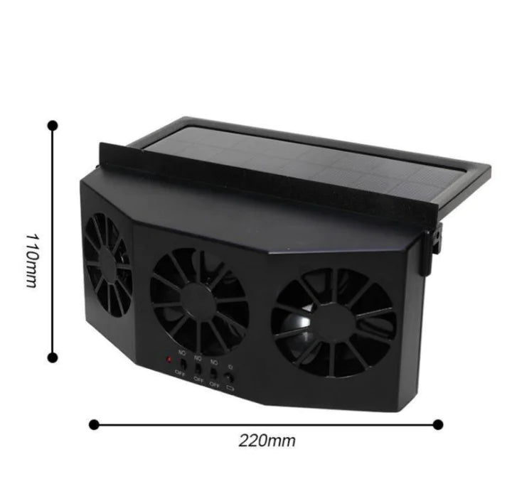 Solar Car Ventilation Fan for Summer Heat Exhaust