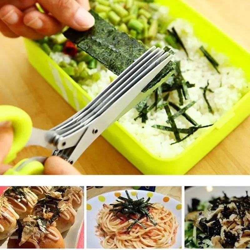 Multifunctional Stainless Steel Onion Scissors (1pc)