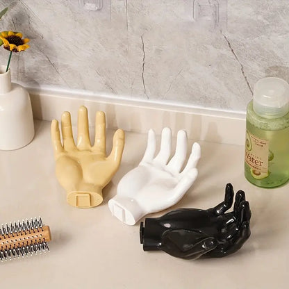 2pc Hand-Shaped Wall Hooks for Key and Mask Storage