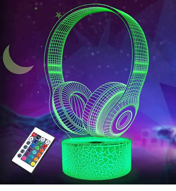 3D Guitar Model Night Light with USB and Battery