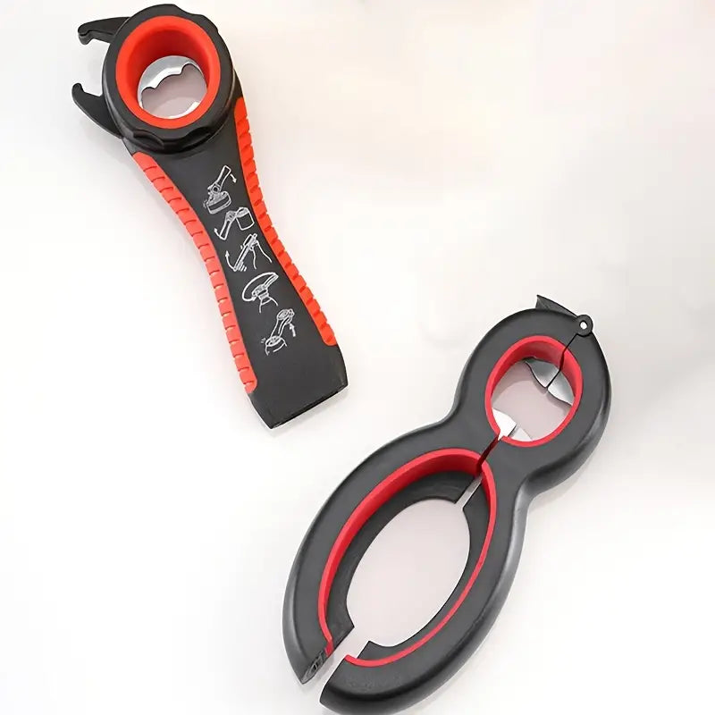 2pcs 5-in-1 Twist Cap Bottle Opener Set for Kitchen