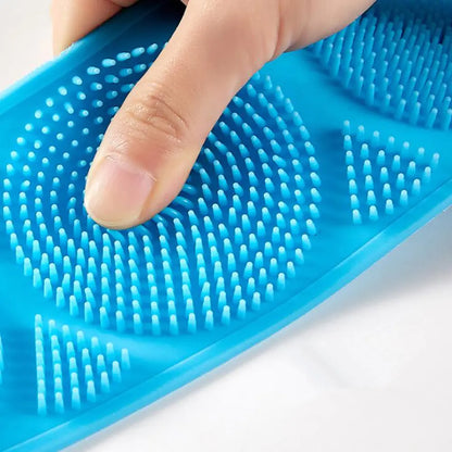 Silicone Exfoliating Bath Brush and Back Massage Belt