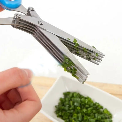 Multifunctional Stainless Steel Onion Scissors (1pc)
