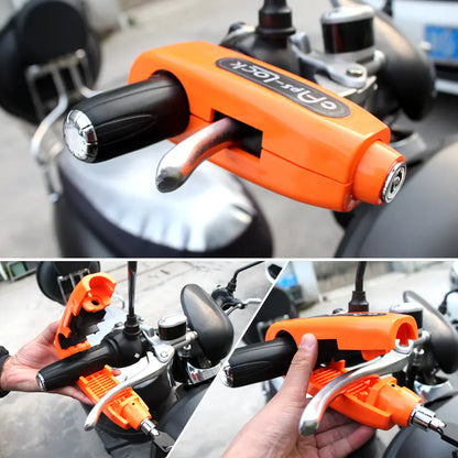 Motorcycle and Electric Bike Anti-Theft Grip Lock