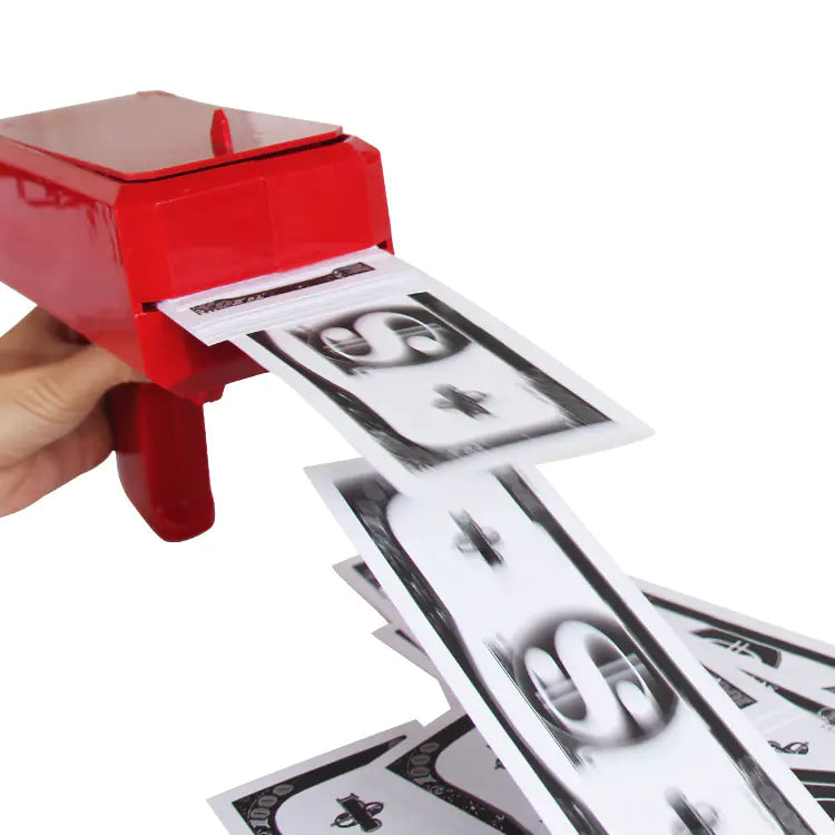 Money Spraying Gun - Electric Dollar Bill Shooter Toy
