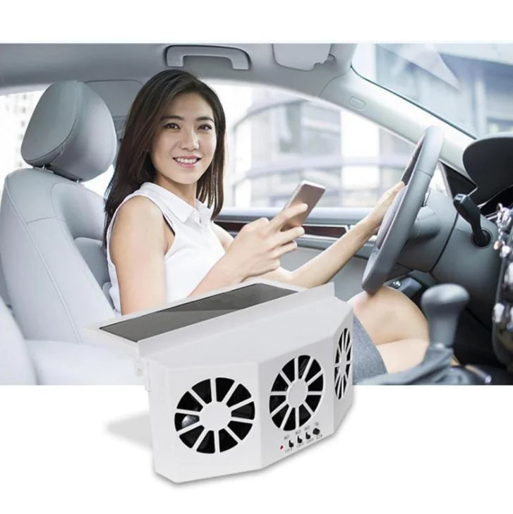 Solar Car Ventilation Fan for Summer Heat Exhaust