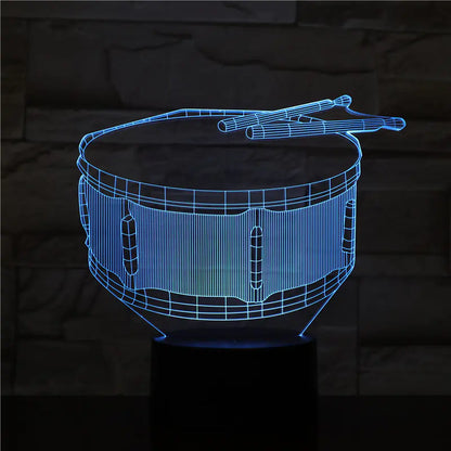 3D Guitar Model Night Light with USB and Battery