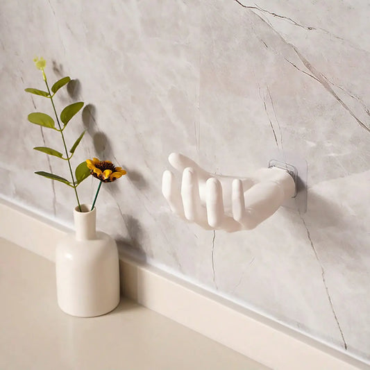 2pc Hand-Shaped Wall Hooks for Key and Mask Storage