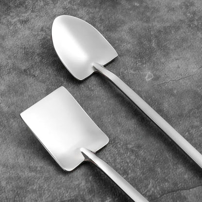 304 Stainless Steel Long Handle Ice Cream Spoons Set