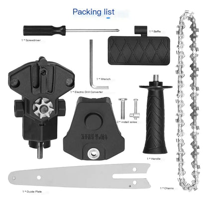 Drill-to-Saw Converter for DIY Woodworking Tools