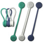 Savinnd Magnetic Cable Ties Electronic Cord Organizers - 6 Pack Unique Gift Gadget Fun Bookmark Refrigerator/Magnetic Board Magnet"Push Pin" Great for Cable Management (Modern Green Collection)
