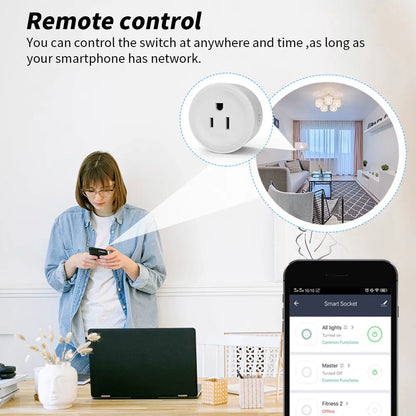 Tuya WiFi Zigbee Smart Plug with Remote Voice Control