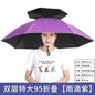 Double-Layer Waterproof Fishing Umbrella Hat for Outdoors