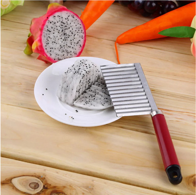 Multi-Functional Stainless Steel Wavy Knife for Vegetables