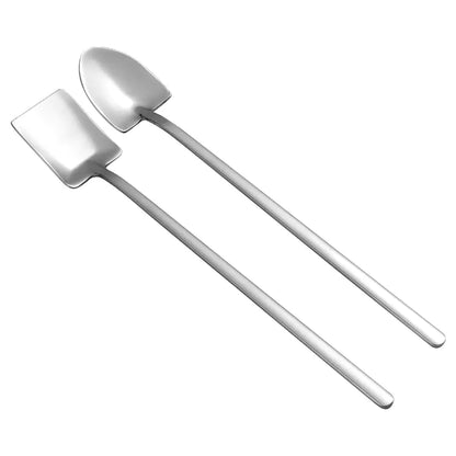 304 Stainless Steel Long Handle Ice Cream Spoons Set
