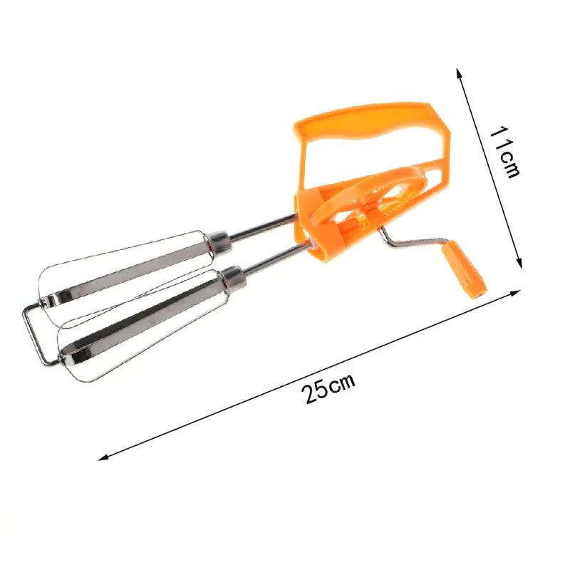 Stainless Steel Hand Crank Double Rotating Mixer