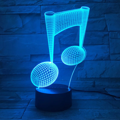 3D Guitar Model Night Light with USB and Battery