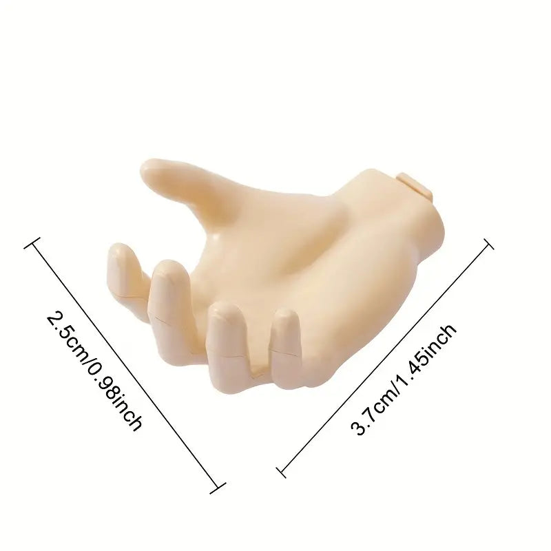 2pc Hand-Shaped Wall Hooks for Key and Mask Storage