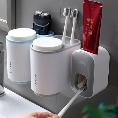 Automatic Wall-Mounted Toothpaste Squeezer with Gears