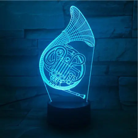 3D Guitar Model Night Light with USB and Battery