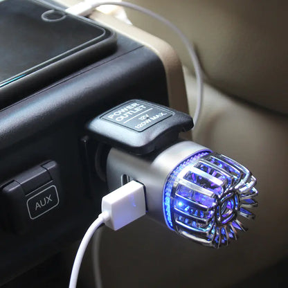 Aluminum Alloy USB Car Air Purifier, Metal Purifier